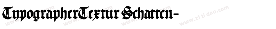 TypographerTextur Schatten字体转换